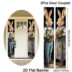 Easter Bunny Door Banners Set of Two 14 S90899de6d6cb4b49a2a1f09449b7e3e6C