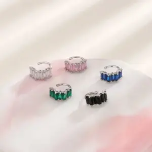 Geometric Silver-Tone Ear Cuff with Zircon 12 S90e125210d98473fbca81fef2f22bc0dR