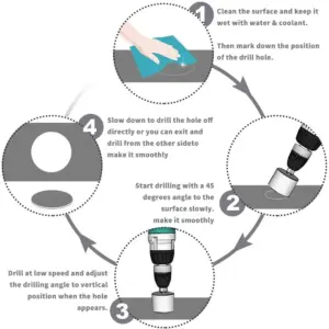 Diamond-Coated Hole Saw Drill Bit Set (10 Sizes) 12 S90fec04793bd4cd398e4cf52e4d1bb77D