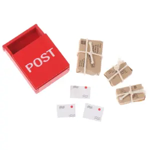 Miniature Mailbox Set for Dollhouses 10 S910e0775459043fdaa2e3da0bbde0e49P