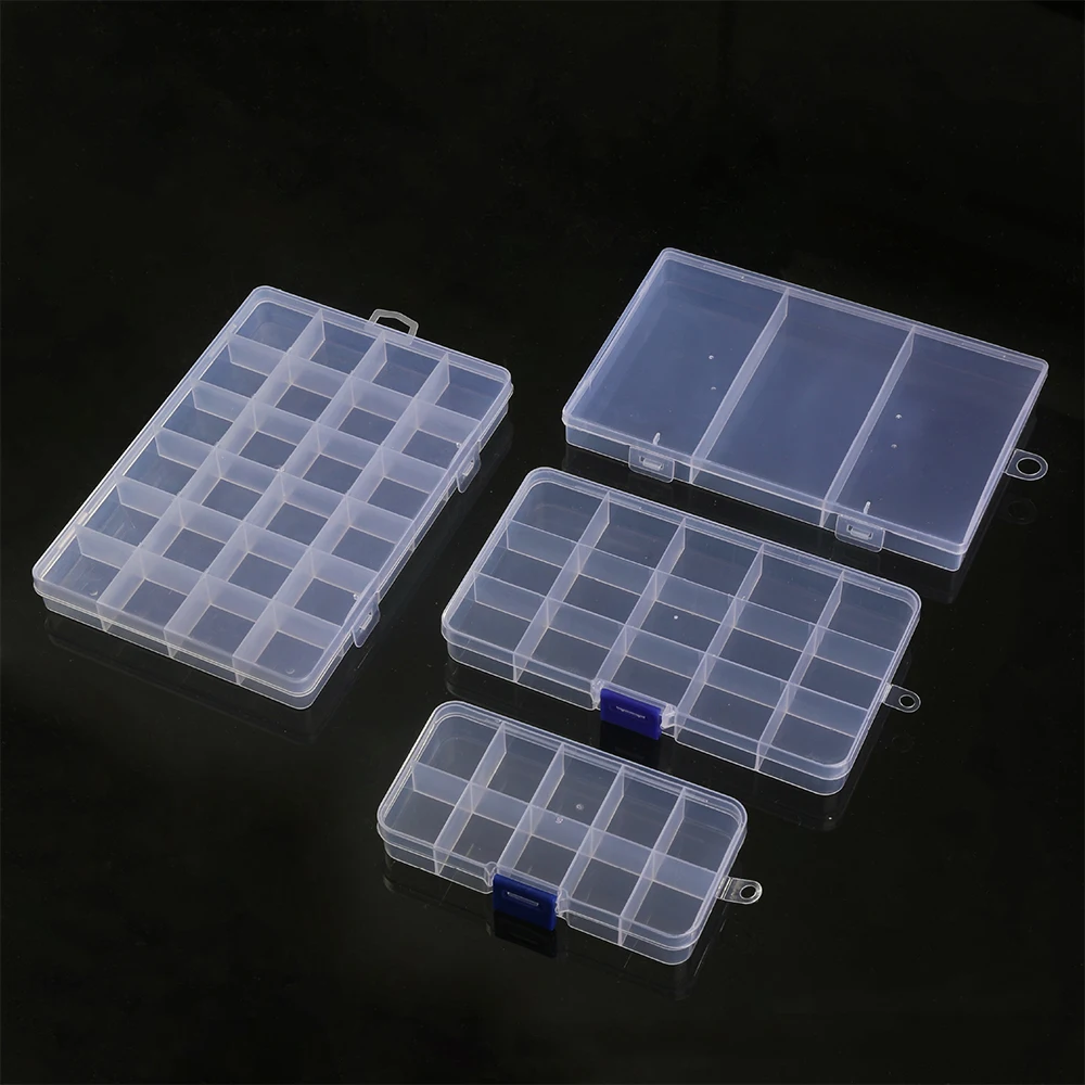 24-Grid Clear Plastic Storage Organizer 5 24-Grid Clear Plastic Storage Organizer - Image 5