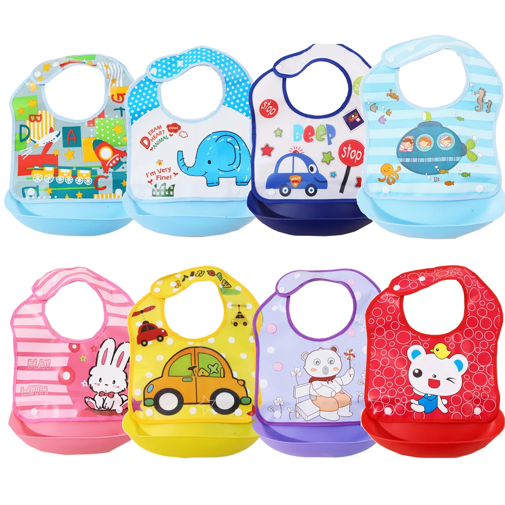 Vibrant Silicone Baby Bib Collection with Cartoon Prints 1 Vibrant Silicone Baby Bib Collection with Cartoon Prints