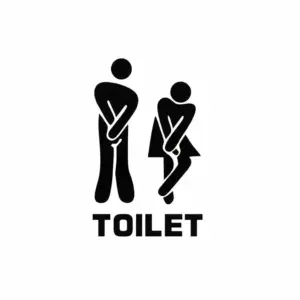 Bathroom Humor Man and Woman Wall Decals 13 S91a35c8252574710ad526c67b3ec0bca8