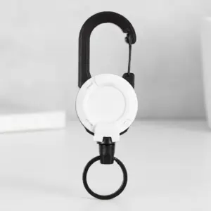 Black Retractable Keychain with Alloy Frame 16 S91aae0feb48e43b7a451ba8bb9ab5ebbM