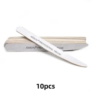 Lancet-Shaped Wooden Nail Files Set (10 Pieces) 14 S922ad6e837b94d35afac58f579cd9c60x