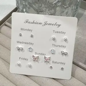 Y2K Butterfly and Star Earrings Set 13 S92671636aa7842bcb144278fd432a690J