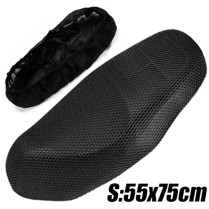 Black Honeycomb Mesh Motorcycle Seat Cover 8 Black Honeycomb Mesh Motorcycle Seat Cover - Image 8