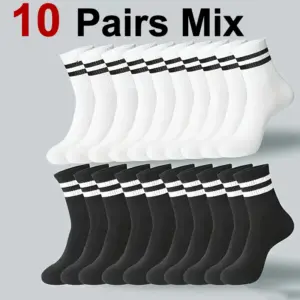 Striped Crew Socks for Men & Women Pack of 10/20 17 S93889d861aa446f4b975b073eb74bc9cQ