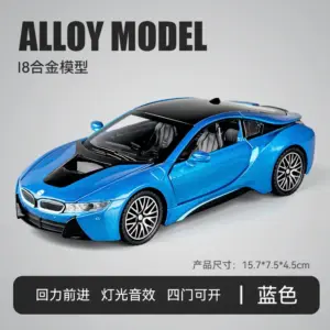 Vibrant Blue 1:32 Alloy Sports Car Model 16 S940f2a1c4a9940d2a619f313081c3fcfu