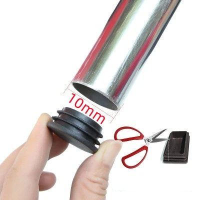 Black Plastic Furniture End Caps for 16-25mm Tubes 9 Black Plastic Furniture End Caps for 16-25mm Tubes - Image 9