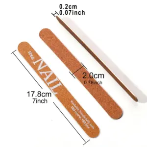 Professional Brown Wooden Nail Files Set 13 S94228cc0a41949339d1abf1460b0c205K