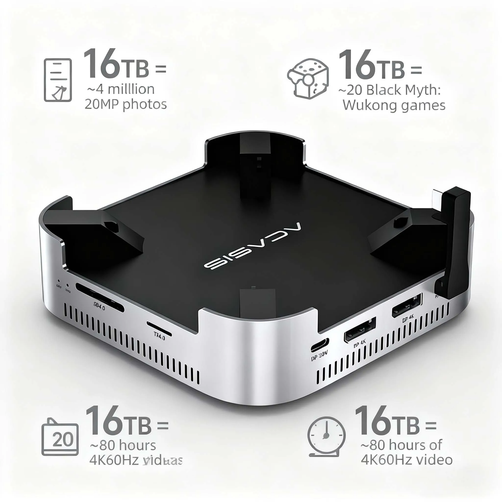 Mac Mini Storage Enclosure with 40 Gbps Speed 6 Mac Mini Storage Enclosure with 40 Gbps Speed - Image 6