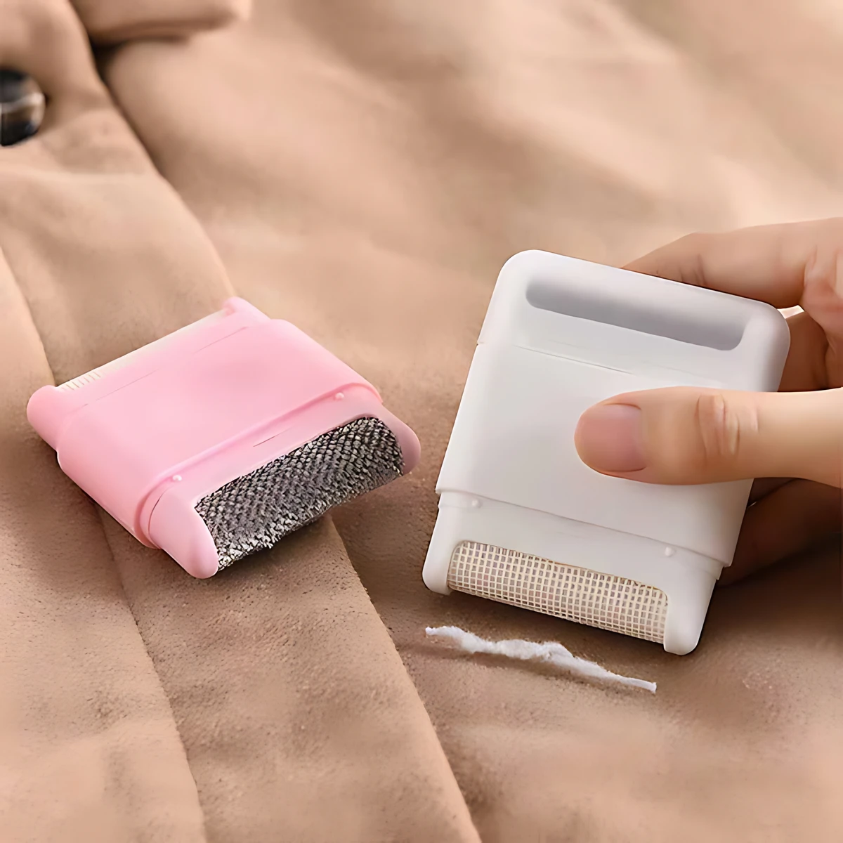 White Mini Portable Lint Remover for Clothes 5 White Mini Portable Lint Remover for Clothes - Image 5