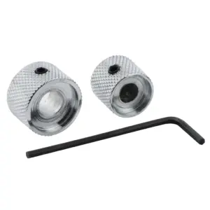 Chrome Dual Concentric Guitar Control Knobs M00502-1x2 8 S94e7966182a5455cb3427adad945ea70R