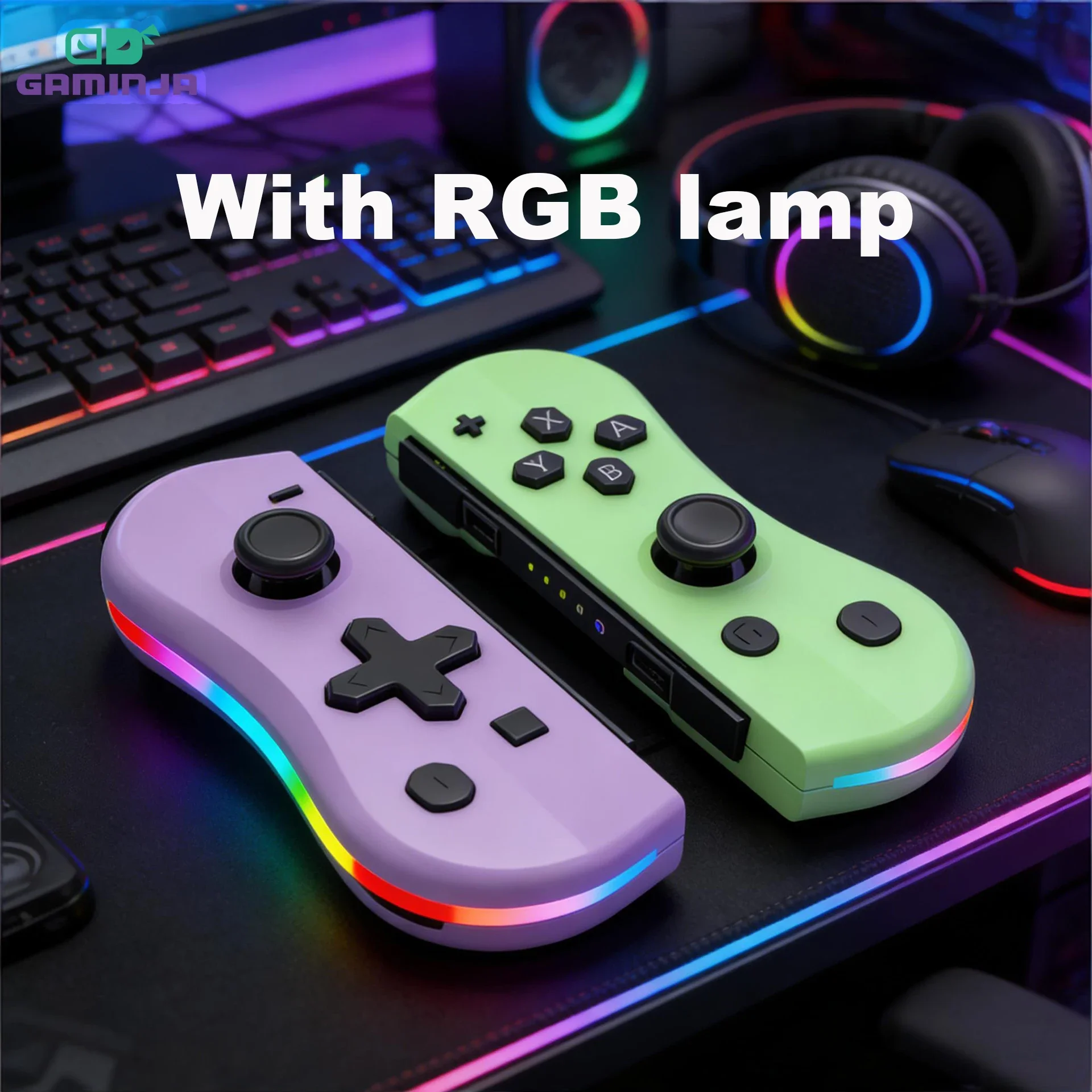 GAMINJA Wireless Switch Joypad with RGB 1 GAMINJA Wireless Switch Joypad with RGB