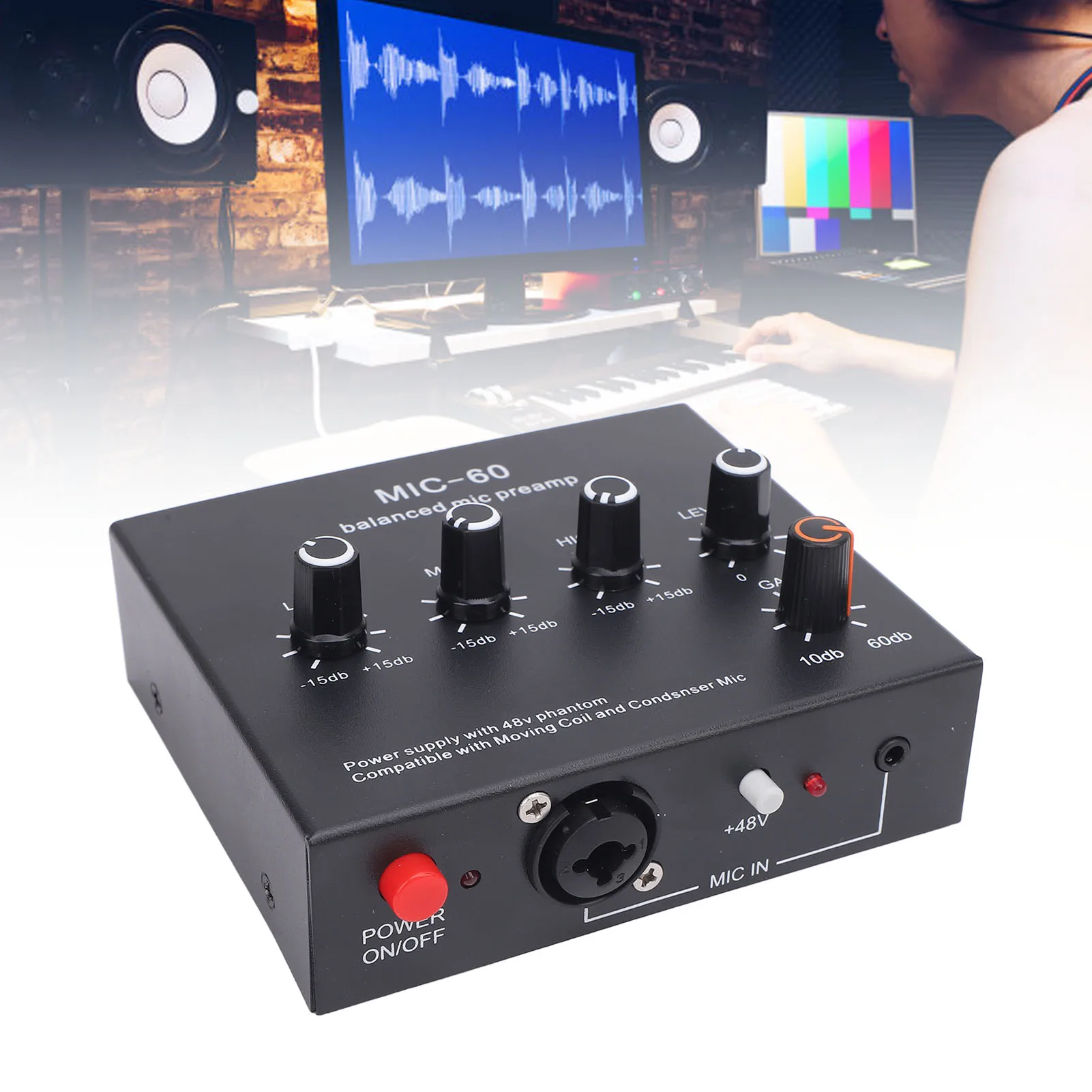 Professional Balanced Microphone Preamp with Adjustable Gain 5 Professional Balanced Microphone Preamp with Adjustable Gain - Image 5