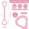 Pink Yoga Resistance Band with Ergonomic Handles