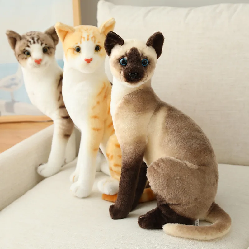 Realistic Siamese Plush Toy in 20cm & 25cm 3 Realistic Siamese Plush Toy in 20cm & 25cm - Image 3