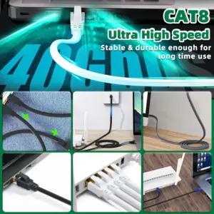 White Cat8 Ethernet Cable for High-Speed Data 12 S953e1f3c036d4a67832435ad32ed8559f