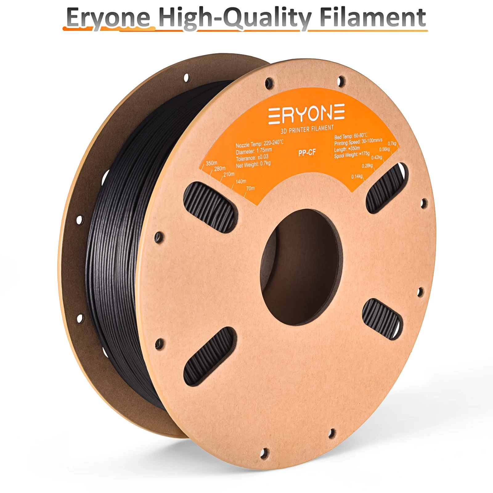 Eryone PP Carbon Fiber 3D Filament 700g 1 Eryone PP Carbon Fiber 3D Filament 700g