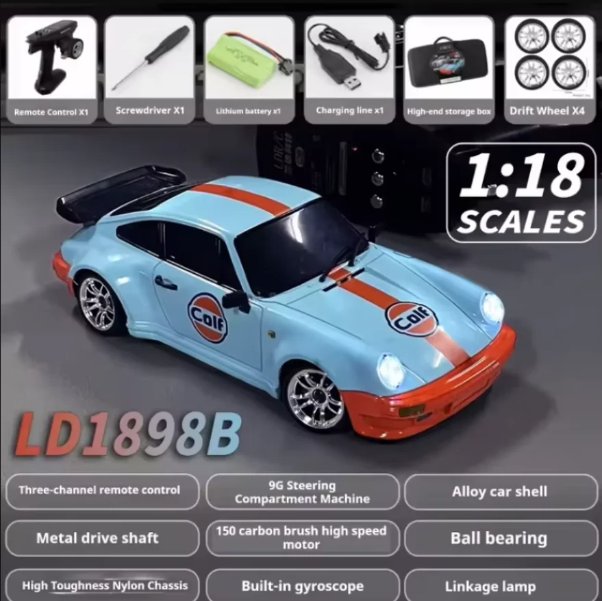 Blue LKCOMO 1:18 RC Drifting Car 7 Blue LKCOMO 1:18 RC Drifting Car - Image 7