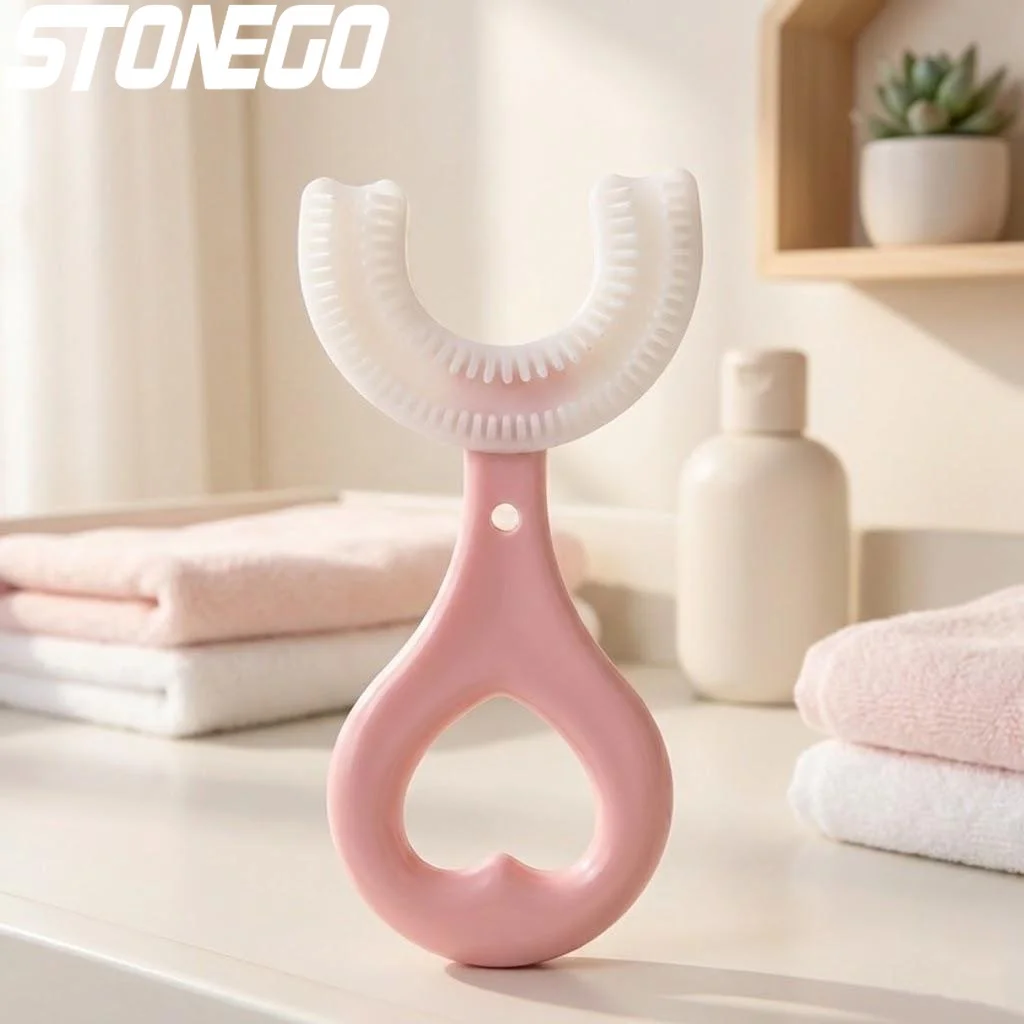 Children's U-Shaped Silicone Toothbrush for Kids 1 Children's U-Shaped Silicone Toothbrush for Kids