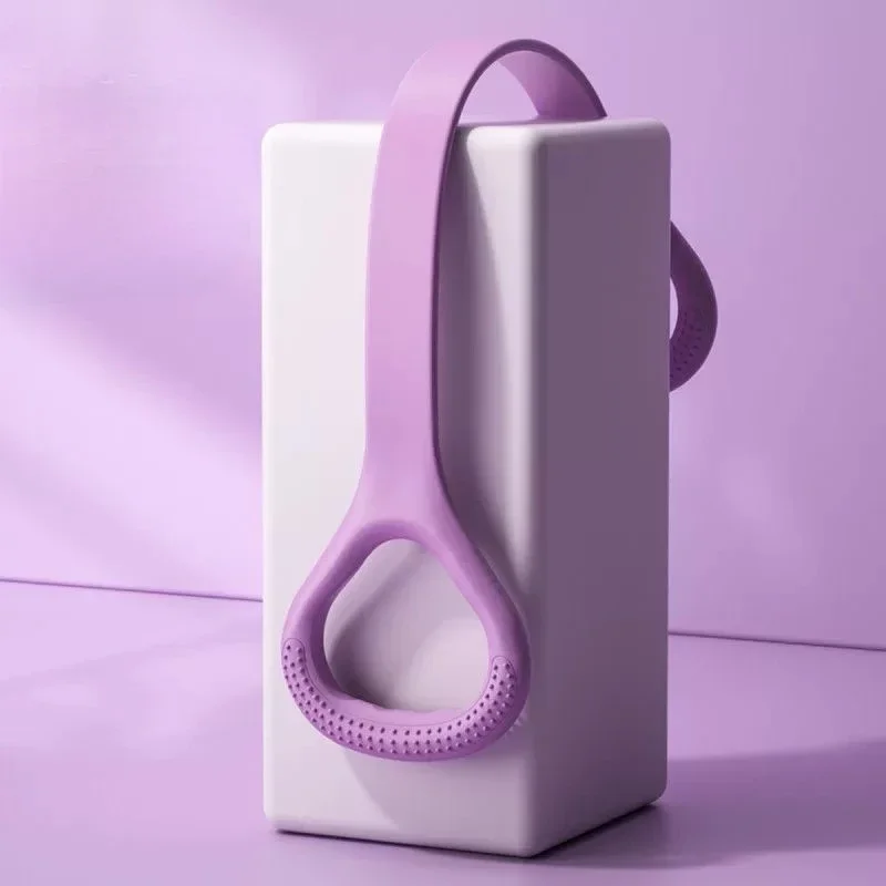 Pink Yoga Resistance Band with Ergonomic Handles 8 Pink Yoga Resistance Band with Ergonomic Handles - Image 8