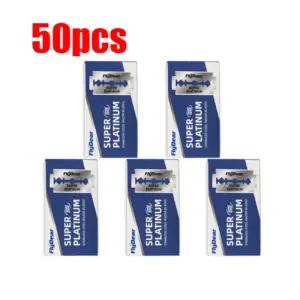 Flydear Platinum Stainless Steel Safety Razor Blades 17 S95d254c4017947e88df483cd64780776U