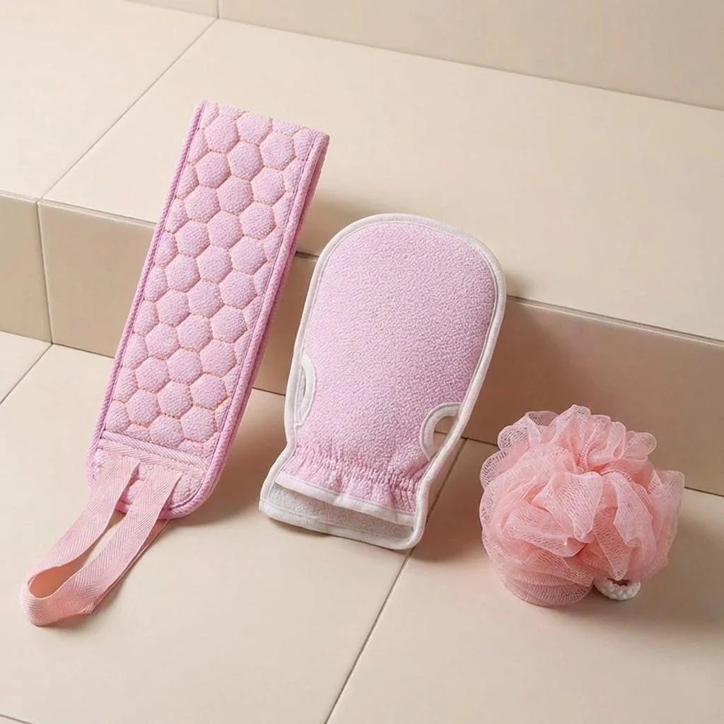 Exfoliating Bath Set with Back Scrubber and Gloves 9 Exfoliating Bath Set with Back Scrubber and Gloves - Image 9