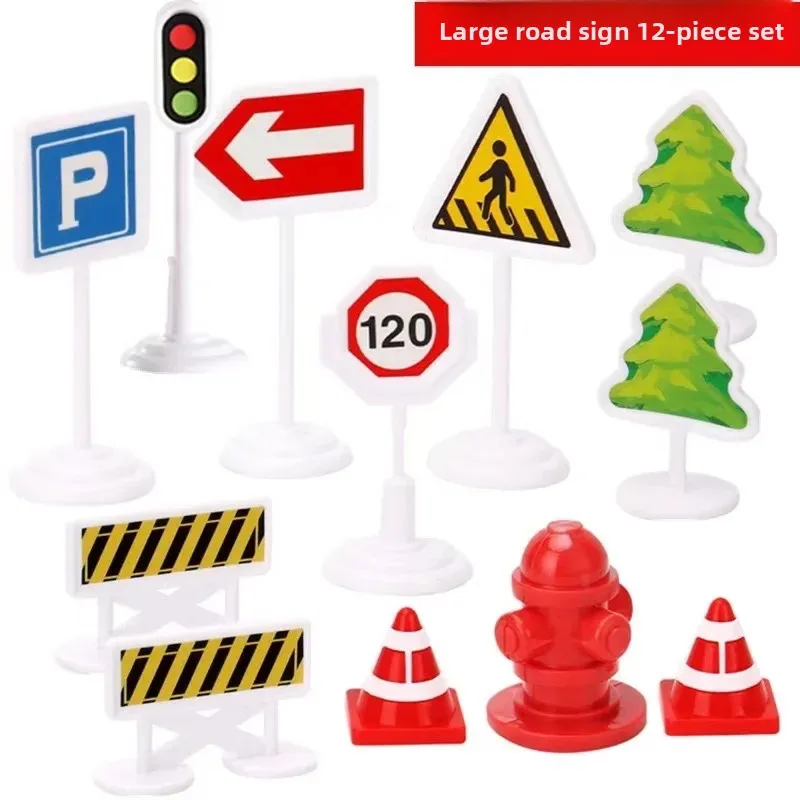 Vivid 12-Piece Traffic Sign Set for Kids 7 Vivid 12-Piece Traffic Sign Set for Kids - Image 7