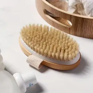 Natural Wooden Bristle Body Brush 8 S961b59dcdd0c46dca48cf9f58bceb0fdf