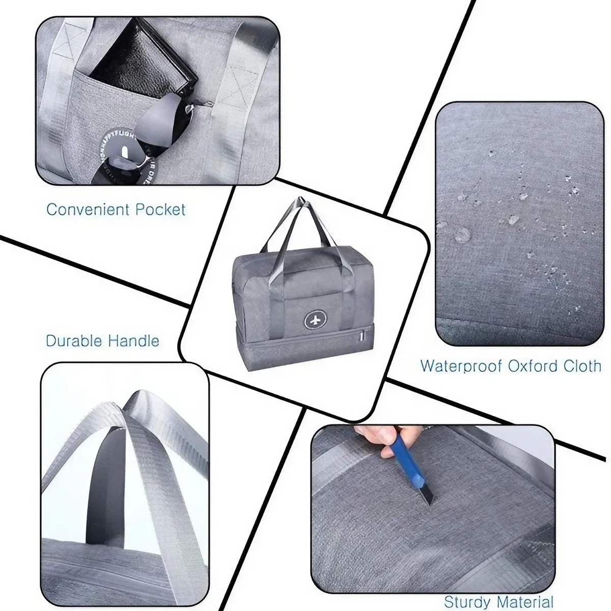 JJYY Waterproof Travel Bag 39x30x18cm 3 JJYY Waterproof Travel Bag 39x30x18cm - Image 3