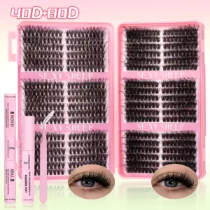 SEXYSHEEP DIY Eyelash Cluster Kit 8-16mm 15 S964d4c8e388945be9759b937c99224c4S