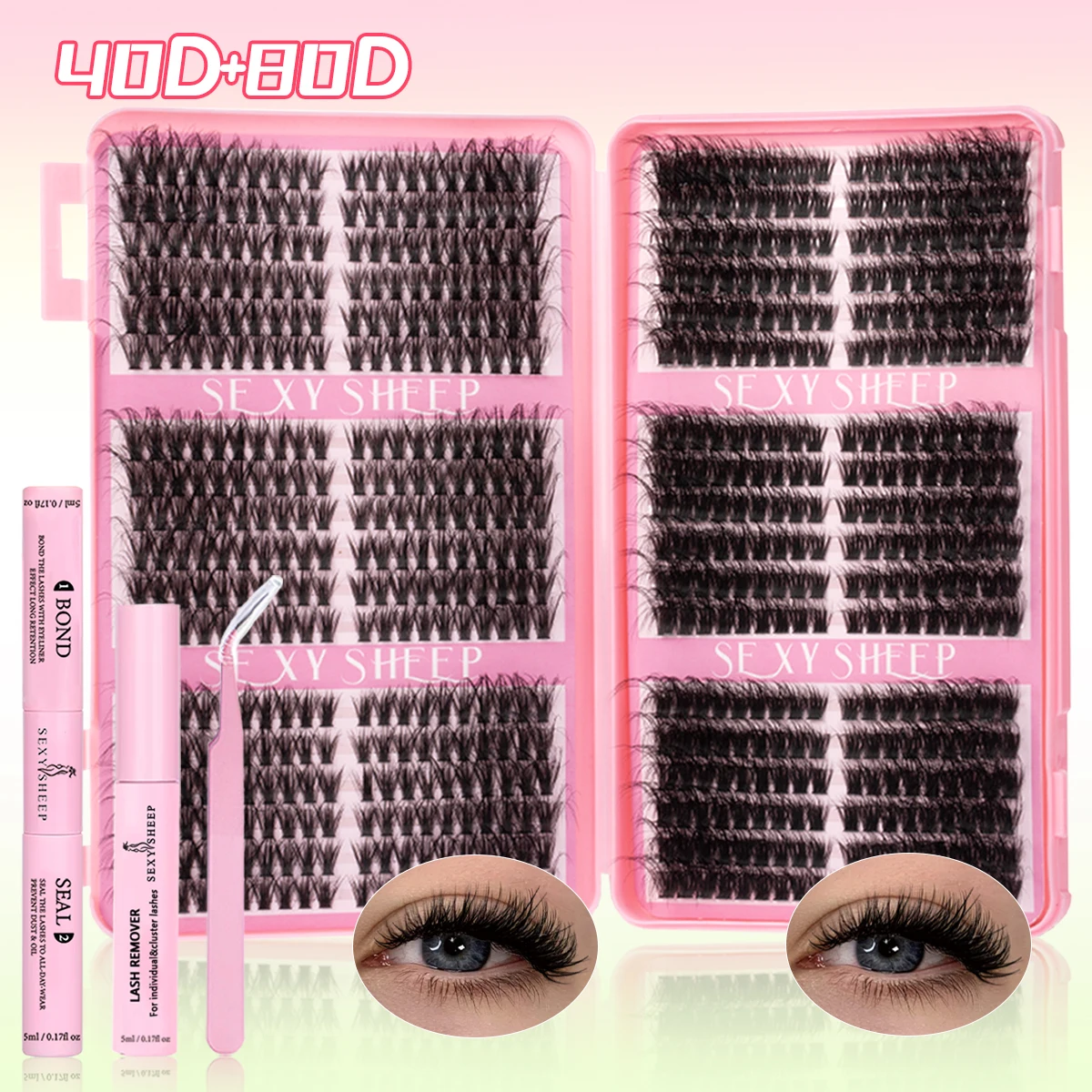 SEXYSHEEP DIY Eyelash Cluster Kit 8-16mm 6 SEXYSHEEP DIY Eyelash Cluster Kit 8-16mm - Image 6