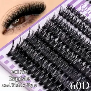 Queenice 800 Mixed-Length False Lash Clusters 8 S972b98d9fda8461eaf6b2521b2c97c95V