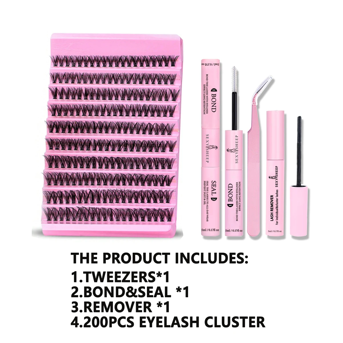 SEXYSHEEP DIY Eyelash Cluster Kit 8-16mm 8 SEXYSHEEP DIY Eyelash Cluster Kit 8-16mm - Image 8