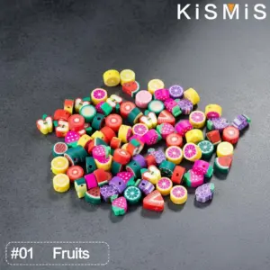 Vivid Polymer Clay Fruit Bead Set, 50pcs 19 S97eff636708347869f77538a641020158