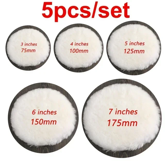 Car Polishing Kit with 5 Wool Pads and Buffing Discs 7 Car Polishing Kit with 5 Wool Pads and Buffing Discs - Image 7