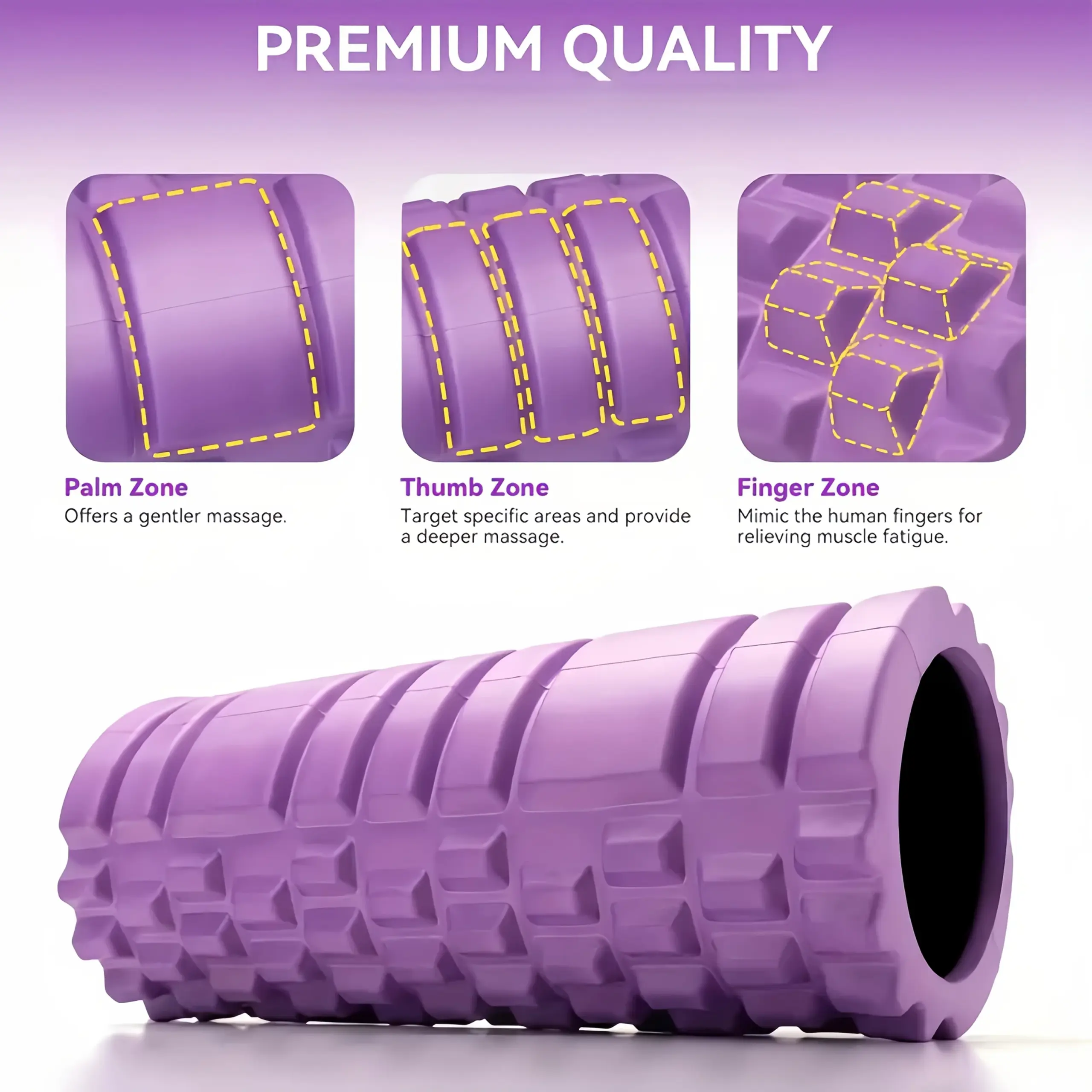 Vibrant 30cm EVA Foam Roller for Fitness 4 Vibrant 30cm EVA Foam Roller for Fitness - Image 4