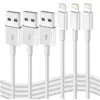 USB A to Lightning Charging Cables 3-Pack