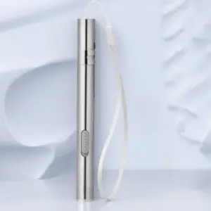 Mini LED Flashlight with Stainless Steel Body 15 S98d010db19264809969b8bdab647244ek