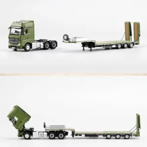 Military Green Diecast Truck Trailer Model 1:64 Scale 8 S98e23b15c60f48c3b10b95d934a9a0aeI