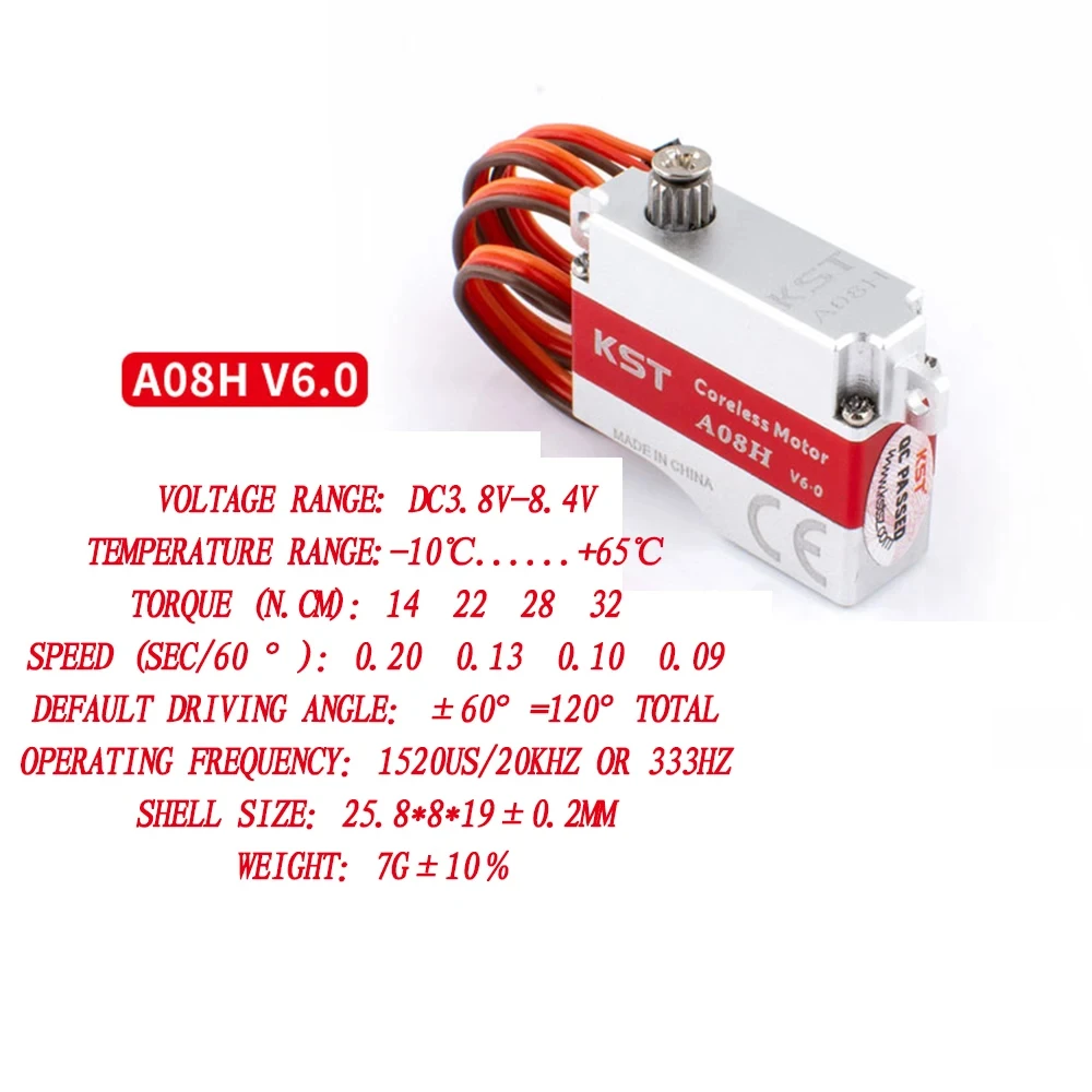KST A08H/ A08N V6.0 Micro Servo 3.2kgf·cm 8 KST A08H/ A08N V6.0 Micro Servo 3.2kgf·cm - Image 8