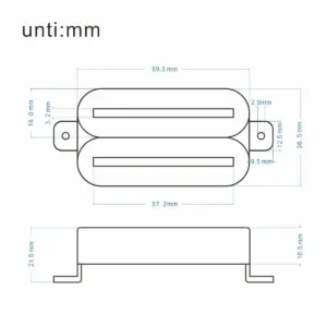 White Ceramic Guitar Pickup Set with High Output 7 S98f9bdb77fb347cd97369e55a8a34ac6q