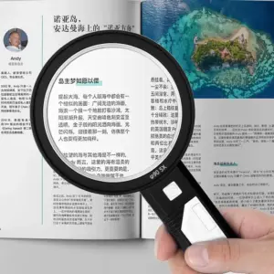 Rechargeable Handheld Magnifier with LED Lights 8 S992a08f3436145f091a117bcaaa865ecx