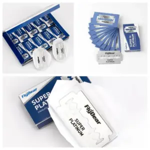 Flydear Platinum Stainless Steel Safety Razor Blades 15 S997826138d48418b858746e0a7afbb69M