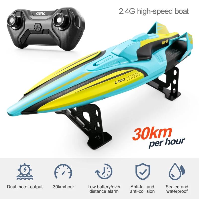 RC S1 Speedboat 35x10x8 cm High-Speed Water Racer 7 RC S1 Speedboat 35x10x8 cm High-Speed Water Racer - Image 7