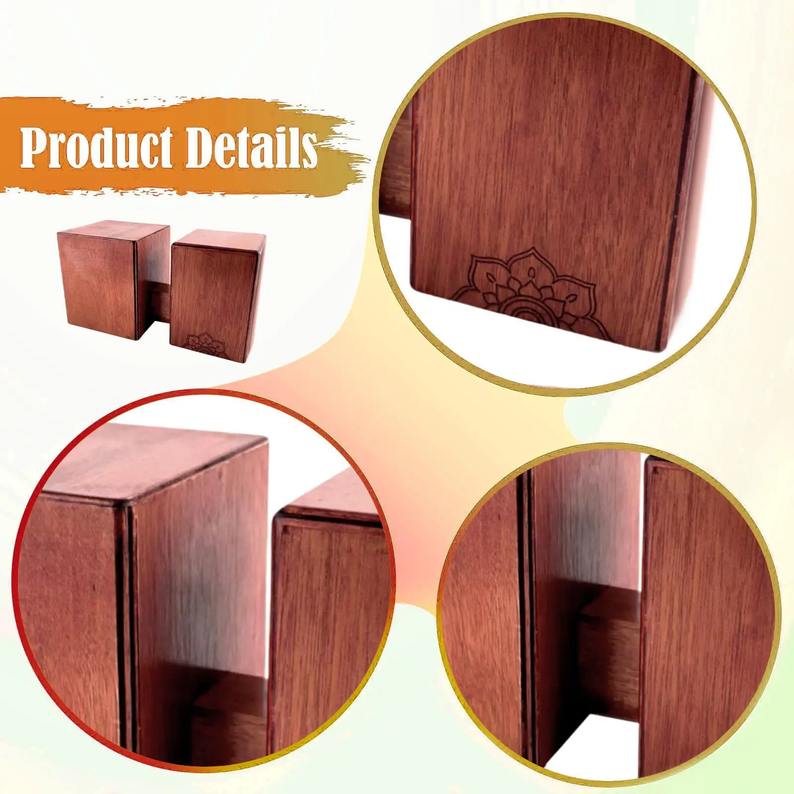 Portable Wooden Bongo Drum 13cm & 16cm Sizes 5 Portable Wooden Bongo Drum 13cm & 16cm Sizes - Image 5