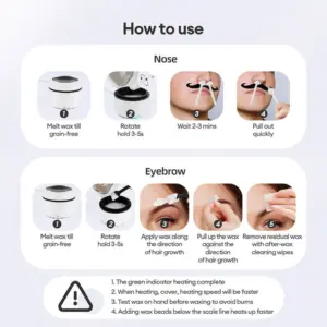Mini Wax Heater for Facial & Nose Hair Removal 14 S9ad9e7dfc4a94117a97b2c5122bb1b46D