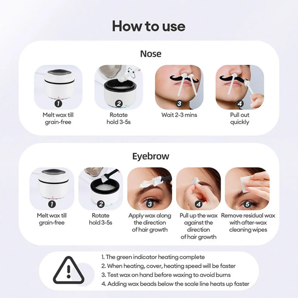 Mini Wax Heater for Facial & Nose Hair Removal 5 Mini Wax Heater for Facial & Nose Hair Removal - Image 5